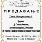 ПРЕДАВАЊЕ: ГДЕ ГРЕШИМО?