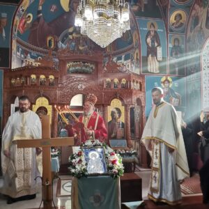 Света архијерејска Литургија и парастос архимандриту Гаврилу у манастиру Свете Петке у Беркасову