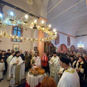 Свети Нектарије Егински у манастиру Ваведења Пресвете Богородице